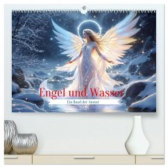 Engel und Wasser - Ein Band der Anmut (hochwertiger Premium Wandkalender 2026 DIN A2 quer), Kunstdruck in Hochglanz