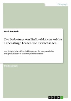 Die Bedeutung von Einflussfaktoren auf das Lebenslange Lernen von Erwachsenen Die Bedeutung von Einflussfaktoren auf das Lebenslange Lernen von Erwachsenen