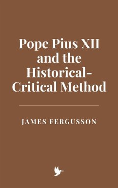 Cover Pope Pius XII and the Historical-Critical Method (eBook, ePUB)