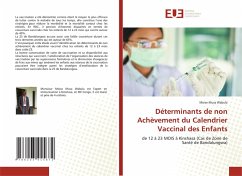 Cover Déterminants de non Achèvement du Calendrier Vaccinal des Enfants