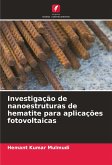 Investigação de nanoestruturas de hematite para aplicações fotovoltaicas