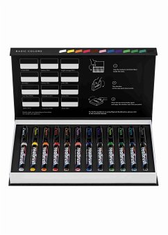 KARIN Marker Realbrush PIGMENT Basic Colors Collection, 12er Pinsel Set