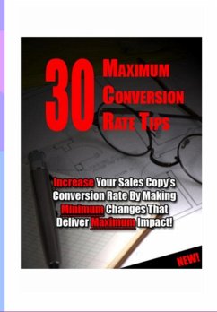 Cover 30 Maximum Conversion Rate Tips (eBook, PDF)