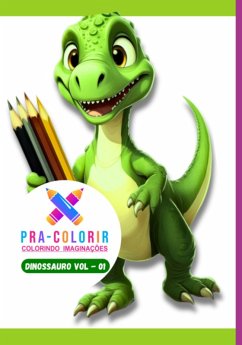 Cover Pra-colorir - Dinossauro E-book - Vol 01 (eBook, ePUB)