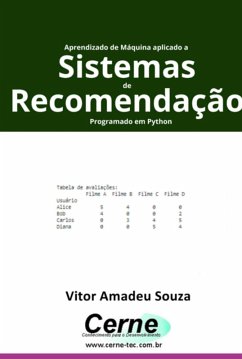 Aprendizado De Máquina Aplicado A Sistemas De Recomendação Programado Em Python (eBook, PDF) - Souza, Vitor Amadeu