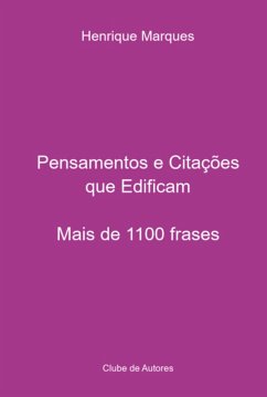 Cover Pensamentos E Citações Que Edificam (eBook, PDF)