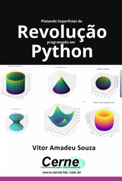 Cover Plotando Superfícies De Revolução Programado Em Python (eBook, PDF)