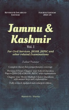 Cover Jammu & Kashmir (Vol. I) Fourth Edition - For Civil Services, JKSSB, JKPSC and other related Examinations