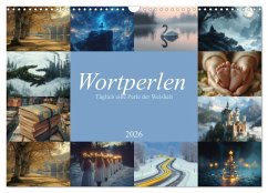 Wortperlen (Wandkalender 2026 DIN A3 quer), CALVENDO Monatskalender