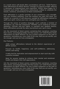 Cover 1020 Positive Daily Affirmations for Black Women