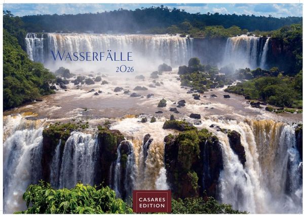 Wasserfälle Kalender 2026 - Wandkalender   Fotokalender Naturkalender 35x50cm Großformat - Inspirierende Wasserfall-Fotografien für das ganze Jahr.