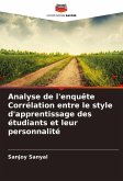 Analyse de l'enquête Corrélation entre le style d'apprentissage des étudiants et leur personnalité