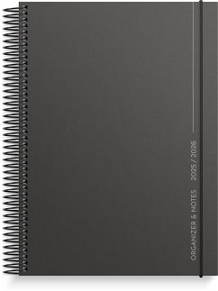 Cover Burde Organizer & Notes A5 Schwarz Schülerkalender 2025/2026