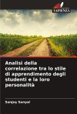 Analisi della correlazione tra lo stile di apprendimento degli studenti e la loro personalità