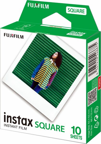1 Fujifilm Instax Square Film white frame NEU