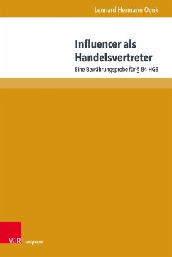 Influencer als Handelsvertreter (eBook, PDF) - Oonk, Lennard Hermann