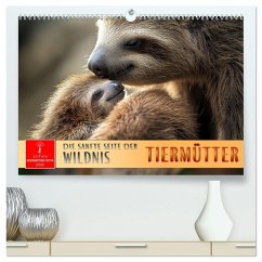 Tiermütter - die sanfte Seite der Wildnis (hochwertiger Premium Wandkalender 2026 DIN A2 quer), Kunstdruck in Hochglanz