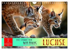 Cover Luchse - die Stimme der Wildnis (Wandkalender 2026 DIN A4 quer), CALVENDO Monatskalender