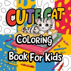 Cute Cat Coloring Book for Kids Cover Cute Cat Coloring Book for Kids