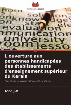 Cover L'ouverture aux personnes handicapées des établissements d'enseignement supérieur du Kerala