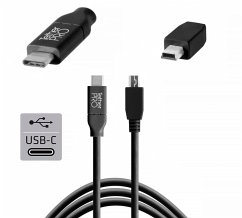 Cover Tether Tools USB-C zu 2.0 Mini B 5-Pin 4,60m schwarz