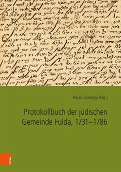 Cover Protokollbuch der jüdischen Gemeinde Fulda, 1731-1786 (eBook, PDF)