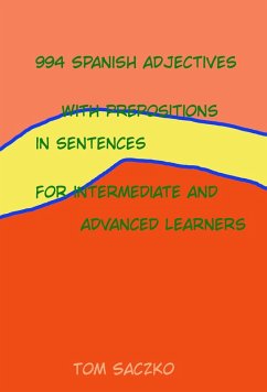 Cover 894 Spanish adjectives with prepositions for all learnerss (eBook, ePUB)
