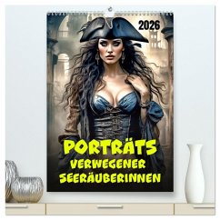 Porträts verwegener Seeräuberinnen (hochwertiger Premium Wandkalender 2026 DIN A2 hoch), Kunstdruck in Hochglanz