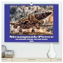 Cover Steampunk power on ground, water, air and space (High Quality Premium Wall Calendar 2026 DIN A2 landscape),CALVENDO 12 Month Wall Calendar