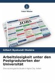 Arbeitslosigkeit unter den Postgraduierten der Universität Arbeitslosigkeit unter den Postgraduierten der Universität