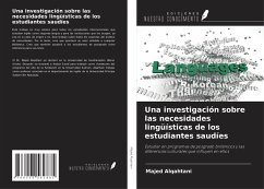 Cover Una investigación sobre las necesidades lingüísticas de los estudiantes saudíes