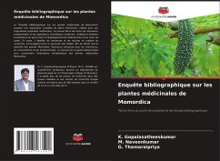 Cover Enquête bibliographique sur les plantes médicinales de Momordica