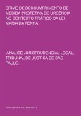 Crime De Descumprimento De Medida Protetiva De Urgência No Contexto Prático Da Lei Maria Da Penha (eBook, PDF) Crime De Descumprimento De Medida Protetiva De Urgência No Contexto Prático Da Lei Maria Da Penha (eBook, PDF)