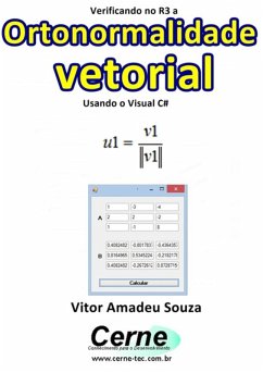 Cover Verificando No R3 A Ortonormalidade Vetorial Usando O Visual C# (eBook, PDF)