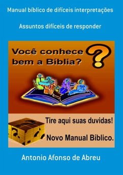 Cover Manual Bíblico De Difíceis Interpretações (eBook, PDF)
