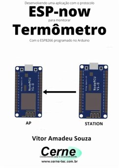 Desenvolvendo Uma Aplicação Com O Protocolo Esp-now Para Monitorar Termômetro Com O Esp8266 Programado No Arduino (eBook, PDF) - Souza, Vitor Amadeu