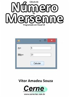 Cover Cálculo Do Número De Mersenne Programado Em Visual C# (eBook, PDF)