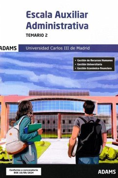 Cover Temario 2 Escala Auxiliar Administrativa Universidad Carlos III