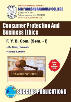 Cover Consumer Protection & Business Ethics(F.Y.B.Com,S.P. College,Sem.-I)