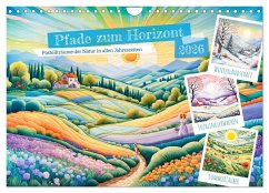 Cover Pfade zum Horizont - Pastellträume der Natur in allen Jahreszeiten (Wandkalender 2026 DIN A4 quer), CALVENDO Monatskalender