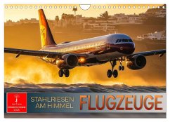 Flugzeuge - Stahlriesen am Himmel (Wandkalender 2026 DIN A4 quer), CALVENDO Monatskalender