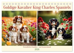 Cover Goldige Kavalier King Charles Spaniels (Tischkalender 2026 DIN A5 quer), CALVENDO Monatskalender