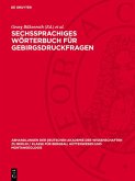 Sechssprachiges Wörterbuch für Gebirgsdruckfragen (eBook, PDF) Sechssprachiges Wörterbuch für Gebirgsdruckfragen (eBook, PDF)