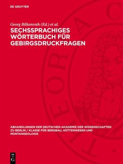 Cover Sechssprachiges Wörterbuch für Gebirgsdruckfragen (eBook, PDF)