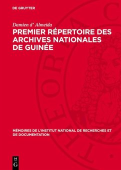 Cover Premier Répertoire des Archives Nationales de Guinée (eBook, PDF)