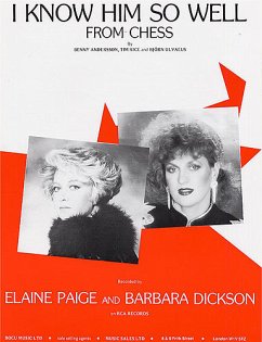 Cover I know him so well from Chess: Einzelausgabe piano/voice/guitar Eliane Paige and Barbara Dickson