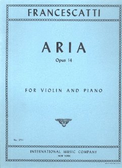 Aria op.14 for violin and piano Cover Aria op.14 for violin and piano