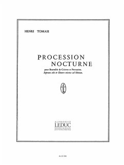 Cover TOMASI PROCESSION NOCTURNE CUIVRES/PERCUSSION/CHANT PARTITION BL841