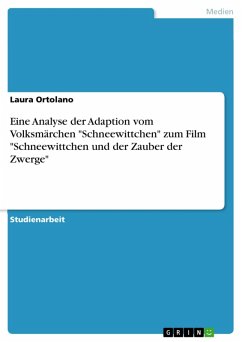 Eine Analyse der Adaption vom Volksmärchen "Schneewittchen" zum Film "Schneewittchen und der Zauber der Zwerge" (eBook, PDF) Eine Analyse der Adaption vom Volksmärchen "Schneewittchen" zum Film "Schneewittchen und der Zauber der Zwerge" (eBook, PDF)