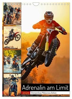 Adrenalin am Limit - Grenzenlose Motocross Action (Wandkalender 2026 DIN A4 hoch), CALVENDO Monatskalender